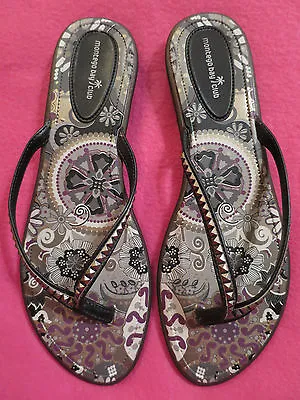NEW Montego Bay Club Flip Flops Slip On Flat Thongs Sandals Shoes Womens 10 • $12.99