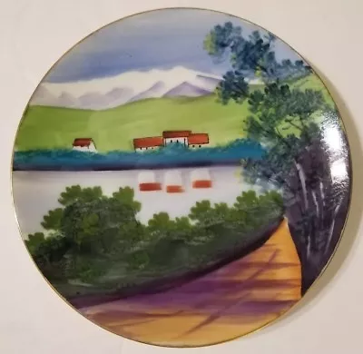 Ucagco China Hand Painted Landscape Plate Japan • $12