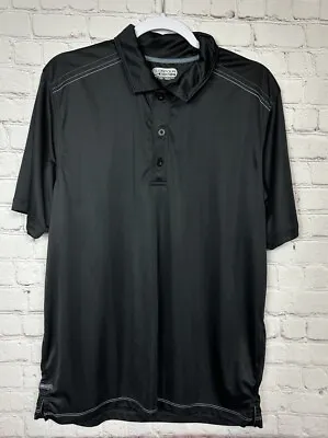 Ontour Men's Black Short Sleeve Stretch Polo Golf Shirt Size L EUC • $9.18