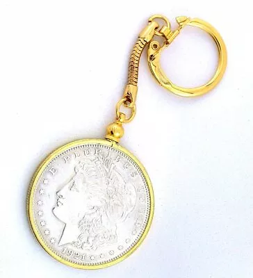 1921 Morgan Silver Dollar Keychain Old New Stock Stored For Decades Ebs1960 • $119.96