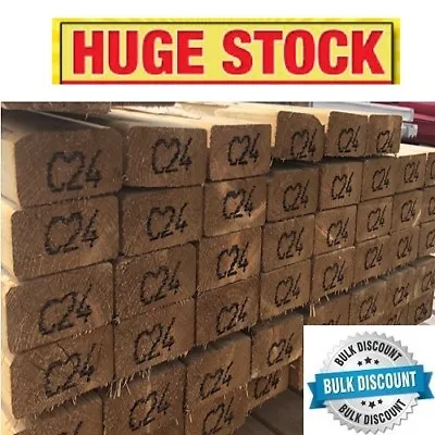 Treated Timber C24 -cheapest Price- Limited Delivery Options -message Before Buy • £14.38