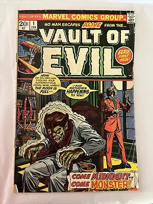 Vault Of Evil 1 Marvel Bronze Horror 1973 • $20