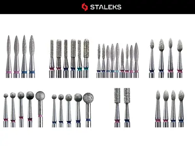 STALEKS PRO Diamonds DRILL BITS Professional Tools For Manicure And Pedicure  • £4.99