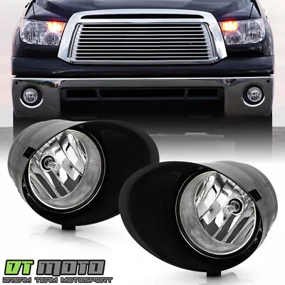 With Switch+For 2007-2013 Toyota Tundra Bumper Fog Lights Lamps+Cover Left+Right • $43.99