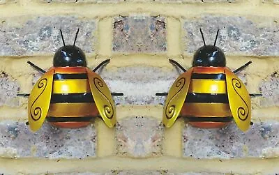 #2 New Large. Metal Bumble Bee Summer Garden Decoration Ornament Wall Art • £9