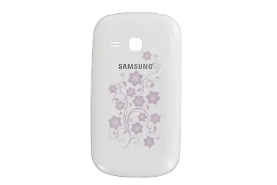 Genuine Samsung Galaxy Fame Lite Duos S6790 White La Fleur Battery Cover - GH98- • £4.95