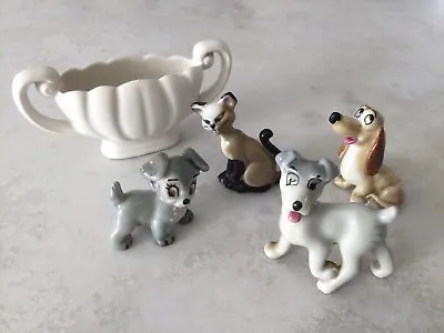 4 X Vintage DISNEY WADE WHIMSIES 1960s And Miniature WADE Trophy Mantle Vase • £12.99