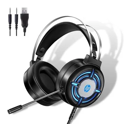 HP H120 Wired Gaming Headset With Mic Over-Ear Headphones With 3.5mm Jack • $50.99