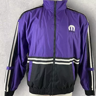 Mopar Jacket Men’s XL Speed Zone Purple Embroidered Racing Full Zip Stripe T373 • $48.95