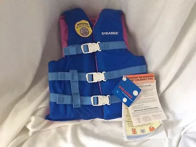 STERNS Youth Life Saver Jacket Ski Vest COAST GUARD APPROVED Type III PFD NEW • $21.95