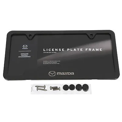 OEM NEW Genuine Mazda License Plate Frame Bracket Black W/ Logo C9N2-V4-027A • $43.03