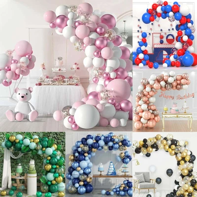 £5.99 • Buy Balloon Arch Kit +Balloons Garland Birthday Wedding Party Baby Shower Decor UK 2