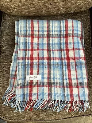 Vintage Wool Tartan/Checked Blanket / Throw (Large Size) 68”x54” • £12