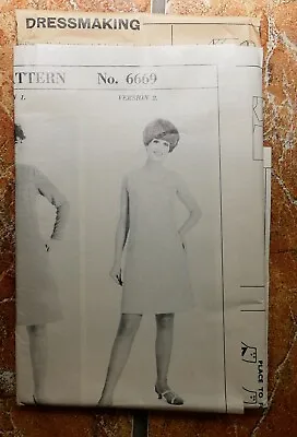 £0.99 • Buy Vintage 1960s Dress Pattern #6669