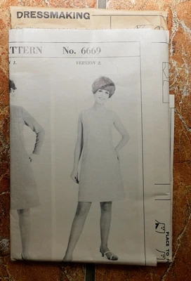 £0.99 • Buy Vintage 1960s Dress Pattern #6669