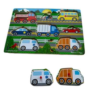 $1 • Buy Melissa & Doug Vehicles Peg Puzzle Replacement Pieces Parts Your Choice