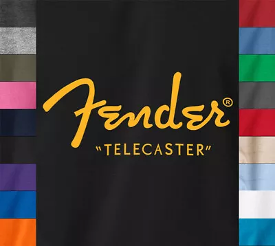 $15.95 • Buy Fender  Telecaster  T-Shirt Guitars Pop Rock Band Musician Gift On Quality Tee