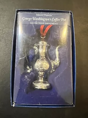 Very Rare 2008 Mount Vernon Christmas Ornament George Washington Coffee Pot • $64.99
