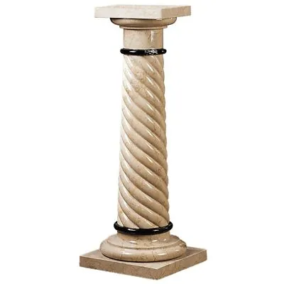 39.5   Luxury Spiraled Solid Marble Column Pedestal • $949