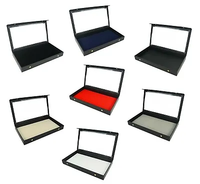 Clear Top Display Case With Choice Of Velvet Or Leatherette Presentation Pad  • £31.99