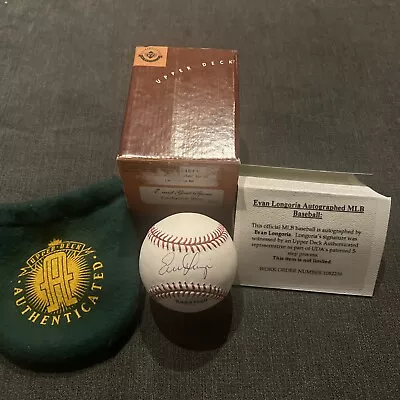 2007 Upper Deck UDA Evan Longoria Rookie Year Auto Autograph Ball MLB Baseball • $39.99