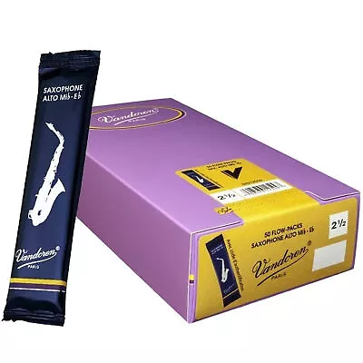 Vandoren Alto Sax Traditional Reeds Strength 2 Box Of 50 • $198.99