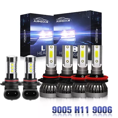 For Mazda CX-9 2007-2011 2012 6X 6000K LED Headlights Fog Light Bulbs Combo Kit • $36.98