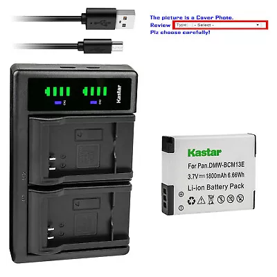 Kastar Battery LTD2 Charger For DMW-BCM13 DMW-BCM13E & Panasonic Lumix DMC-ZS30K • $9.99