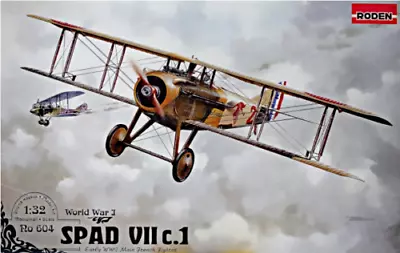 1/32 WW1 Fighter : SPAD VII. C1  [France] #R604 : RODEN • $69.95