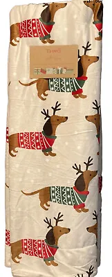 New Marlo Lorenz Doxie Dog Dachshund Christmas Throw Blanket Micromink Sherpa . • $35