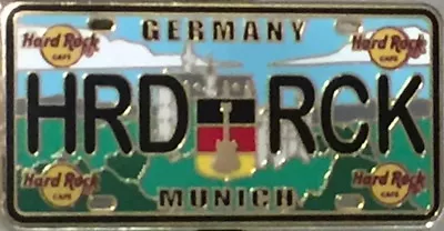 Hard Rock Cafe MUNICH 2015 LICENSE PLATE Series Core PIN  HRD RCK  - HRC #83684 • $19.99