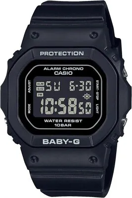 CASIO BABY-G BGD-565U-1D Total Black Chronograph Quartz Digital Women Watch • $82.50