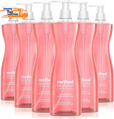 Method Gel Dish Soap Pink Grapefruit Biodegradable Formula Tough On Grease 1 • $64.34