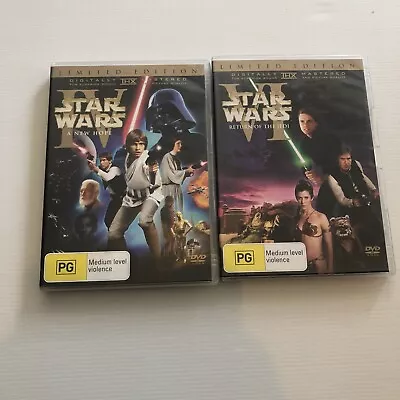 Star Wars Limited Edition DVD’s A New Hope & Return Of The Jedi IV&VI • $15