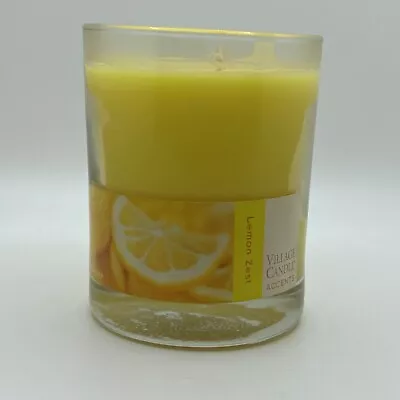 Village Candle Accents - Lemon Zest - Soy Based 4.5 Oz Yellow • $6.99