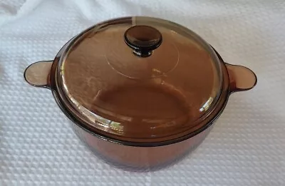 Corning Ware Visions Cookware 4.5L Dutch Oven Stock Pot With Lid Made In USA • $45