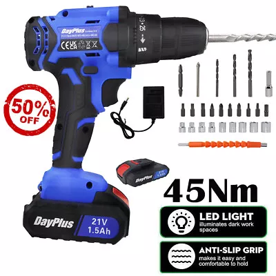 21V Cordless Drill 3/8”Electric Screwdriver Mini Wireless Power Driver W/Battery • $31.90