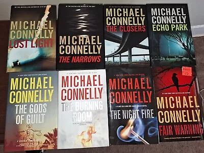 Lot Of 8 Hardcover By Michael Connelly Lost Light  Gods Of Guilt Fair Warning • $11.69