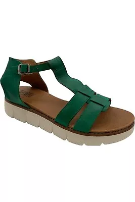 Miz Mooz Leather Sport Sandals Margery Emerald • $54.99