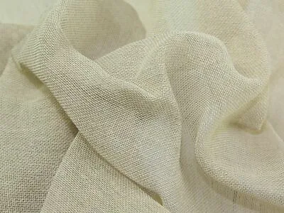 100% COTTON SCRIM / CREAM MUSLIN FABRIC 40  CHEESECLOTH/ Metre • £3.99