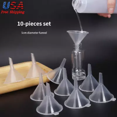 10pcs Plastic Funnel For Perfume Oil Lotion Diffuser Bottles Mini Liquid Lab USA • $5.89