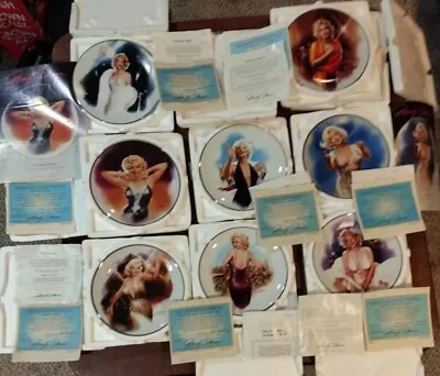 New Magic Of Marilyn Monroe Bradford Collector Plates Set Of 8 Collection COA's • $36