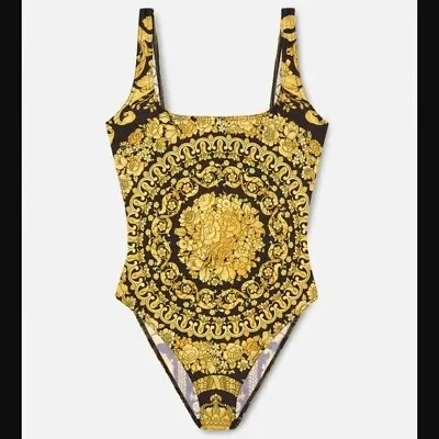 $725 Versace Barocco Print One-Piece Swimsuit Size M • $295