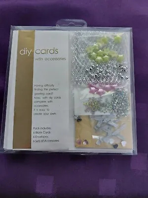 DIY Card Making Kit 03 With Accessories Pink Stars Etc Crafts • £2