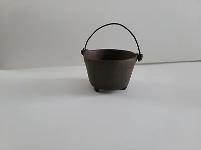 Vintage Miniature Cast Iron Bean Cooking Pot • $24.99