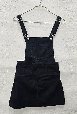 Divided H&M Jumpsuit Women 6 Black Cotton Sleeveless Collarless Corduroy Overall • $13