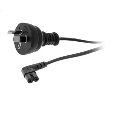 $11.81 • Buy 240V Ac Mains To Figure 8-2M Iec C7 Fig8 Right Angle Black Fitted With A Right-A