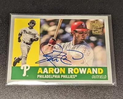 AARON ROWAND Auto #/99 SP 2022 Topps Archives Fan Favorites Autographs Phillies • $9.99