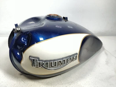 $124.87 • Buy 07 Triumph America Blue Gas Fuel Tank Petrol Reservoir Damaged