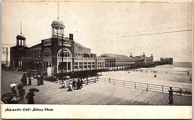 Postcard Steel Pier Atlantic City New Jersey Boardwalk • $6.25